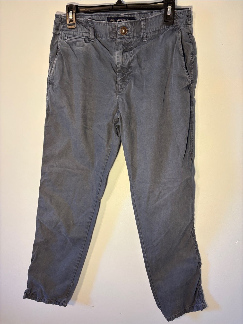 American Eagle Outfitters Men's Chino Pants in Slate Blue